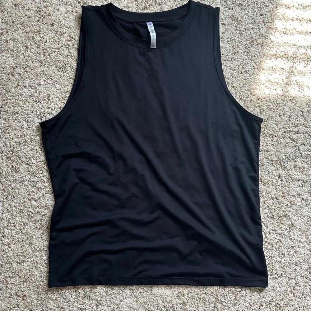 Fabletics Women’s Black Dry-Flex Open Back Tank. Size XL. Like-New!